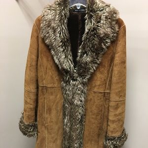Wilson Suede & Leather Coat